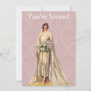 Vintage Bride Inbjudningar