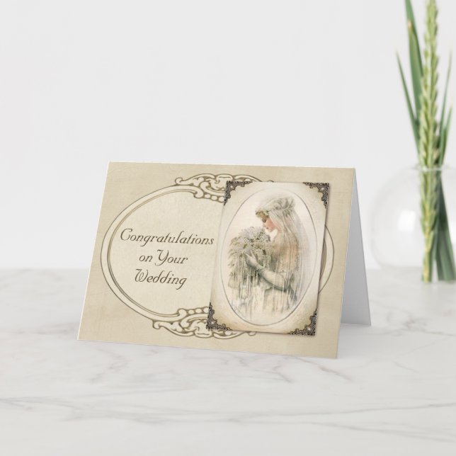 Vintage Bride Kort (Framsida)
