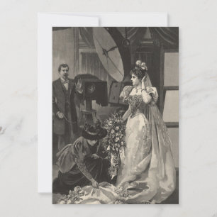 Vintage Bride, Möhippa Porträtt med fotograf