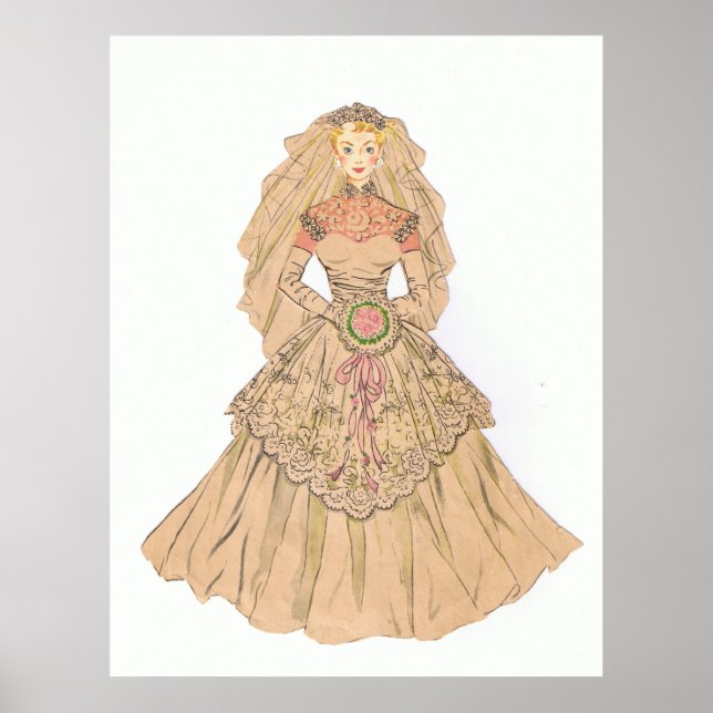 Vintage Bride Poster (Framsidan)
