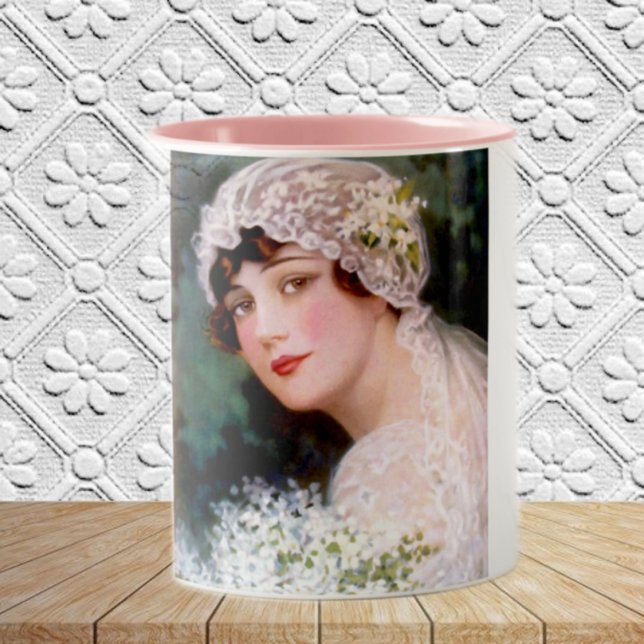 Vintage Bride Två-Tonad Mugg (Skapare uppladdad)
