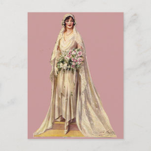 Vintage Bride Vykort
