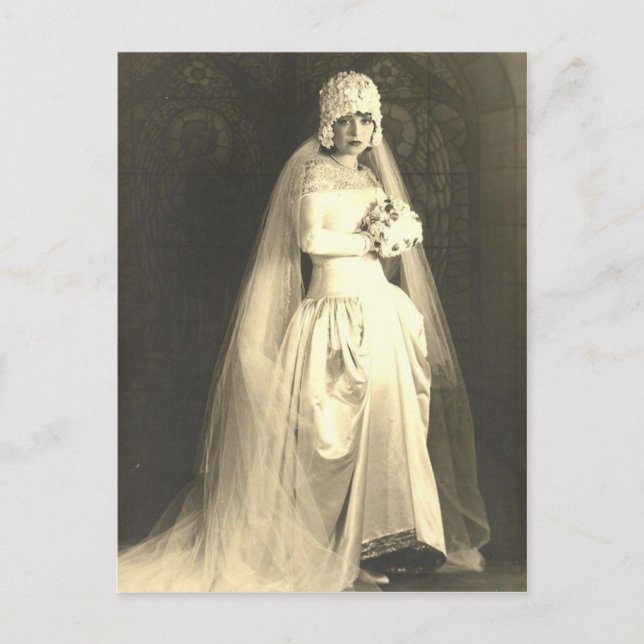 Vintage Bride Vykort (Framsida)