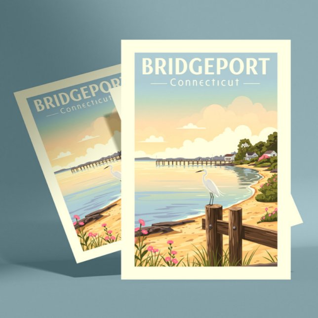 Vintage Bridgeport Connecticut Vykort (Skapare uppladdad)