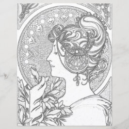 Vintage Brigid Celtic Wicca Coloring Page Papper
