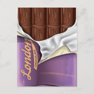 Vintage British Chocolate Advert. Vykort