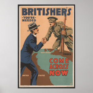 Vintage British Enlistment poster