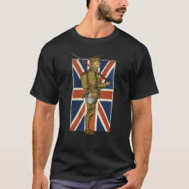 Vintage British Flag Soldier T Shirt