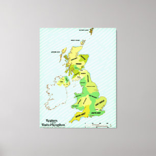 Vintage British Isles Shipping Forecast Canvastryck