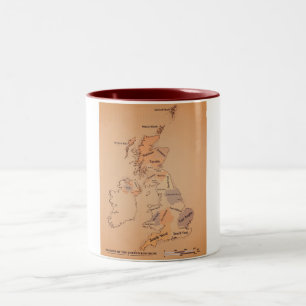 Vintage British Isles Shipping Forecast Två-Tonad Mugg