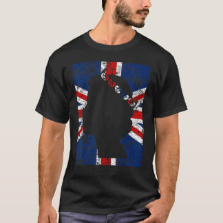 Vintage British Queen Förenade kungariket Flagga 2 T Shirt