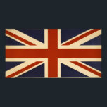 Vintage British Union Flagga Rectangular Poster<br><div class="desc">Den här Åldrasen Bilden av British Union Flagga kommer från en gammal krig-poster</div>
