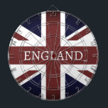 Vintage British Union Jack flagga anpassningsbar d Darttavla<br><div class="desc">Vintage British Union Jack flagga anpassningsbar dartboard. Patriotisk design med faded UK flagga of United Kingdom,  Underbar Britain,  England.</div>