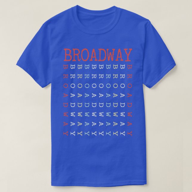 vintage Broadway T Shirt (Design framsida)