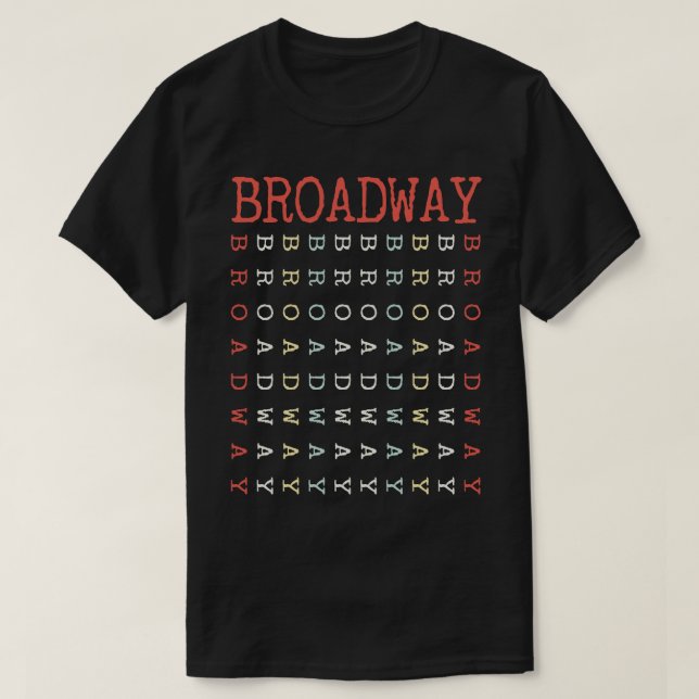 vintage Broadway T Shirt (Design framsida)