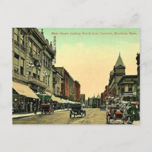 Vintage Brockton, Massachusetts Postcard Vykort