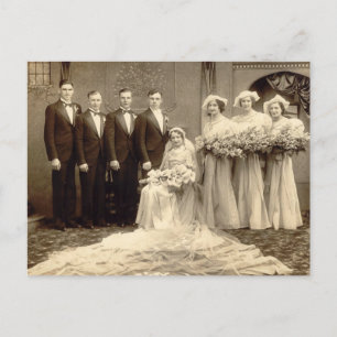 Vintage bröllop (9) vykort