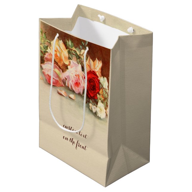 Vintage Bröllop, Antik Rosor Blommor Stilleben (Framsidan Vinklad)