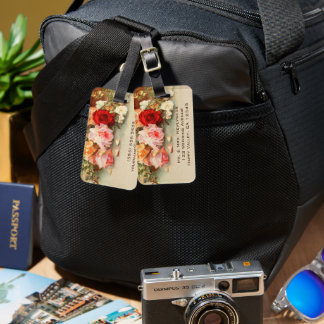 Vintage Bröllop, Antik Rosor Blommor Stilleben Bagagebricka