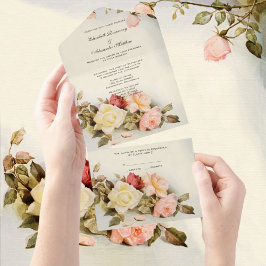 Vintage Bröllop Antika Trädgårdsros Blommor