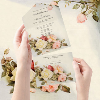 Vintage Bröllop Antika Trädgårdsros Blommor