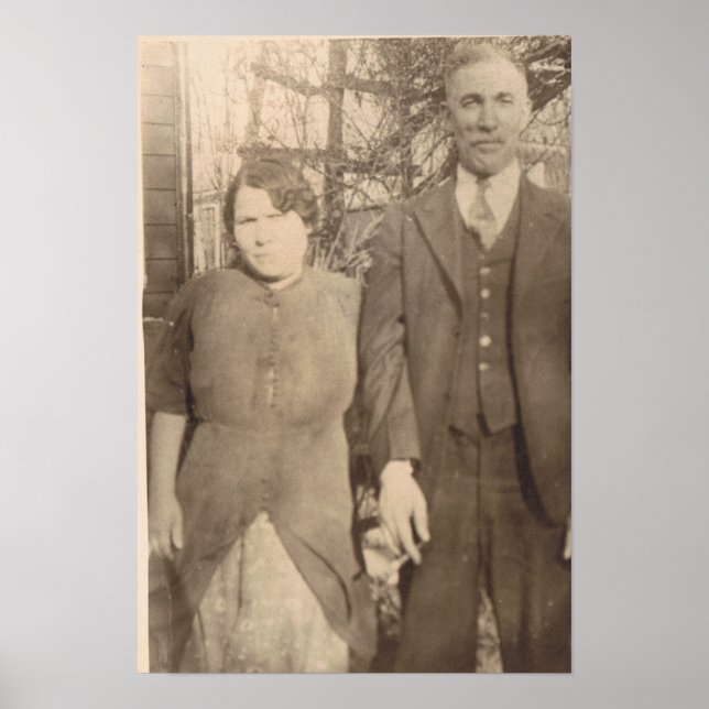 Vintage bröllop-årsdagen poster (Framsidan)