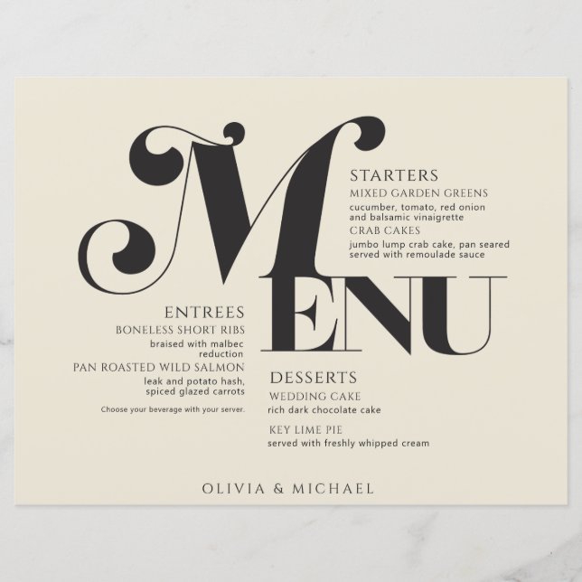 Vintage bröllop Black Cream (Framsida)