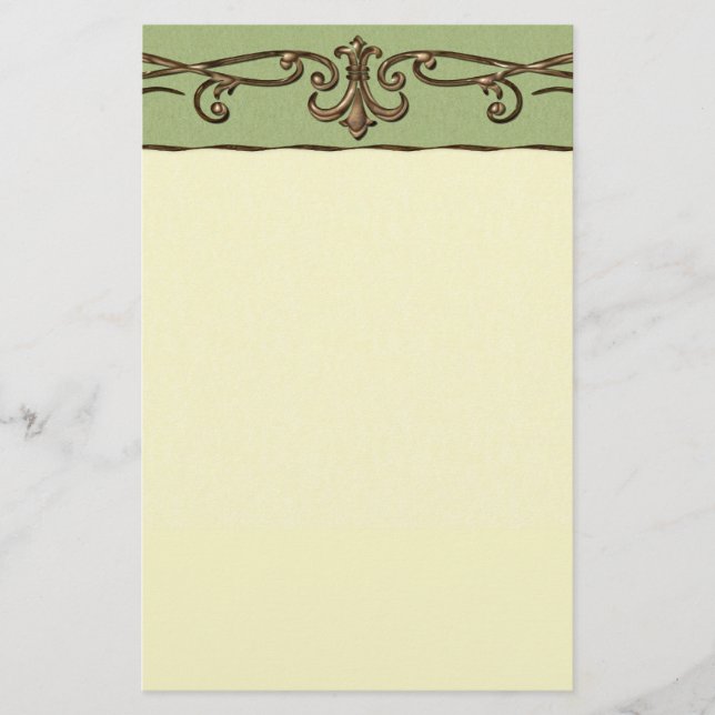 Vintage bröllop brevpapper (Framsida)