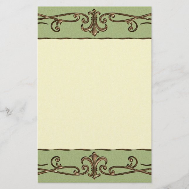 Vintage bröllop brevpapper (Framsida)