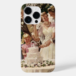 Vintage bröllop Bride Groom Newlyweds Klipp ut kum