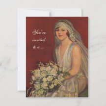 Vintage bröllop Bride, Möhippa Party