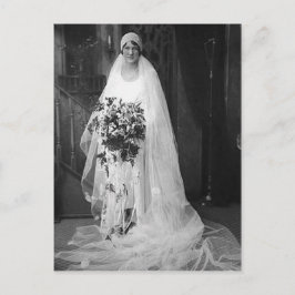 Vintage bröllop Bride Vykort