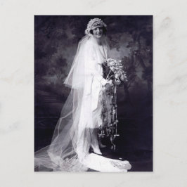 Vintage bröllop, Bride Vykort
