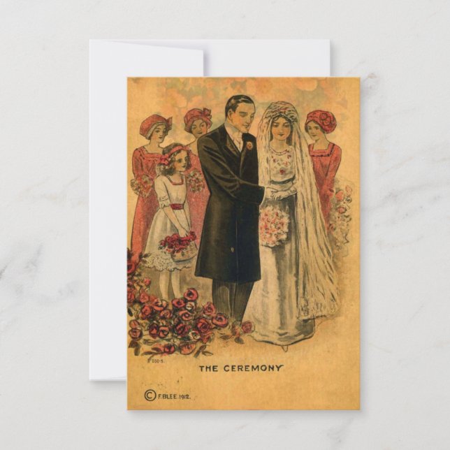 Vintage bröllop Ceremony (Framsida)