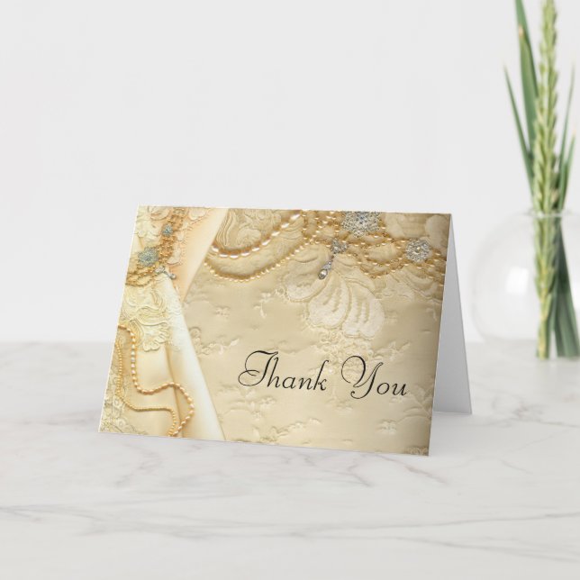 Vintage bröllop Dress Snöre Pearls Bröllop Tack (Framsida)