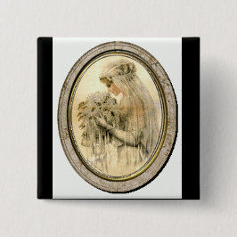 Vintage bröllop Dress Victorian Bride Pin / Button Knapp
