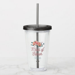 Vintage bröllop Flowers Maid of honor Take Away Mugg