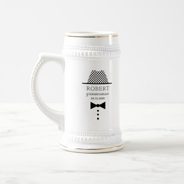 Vintage bröllop Groomsman Sejdel (Vänster)