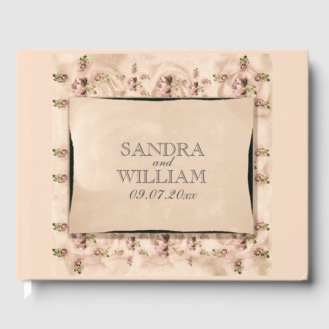 Vintage Bröllop Guest Bok (Framsida)