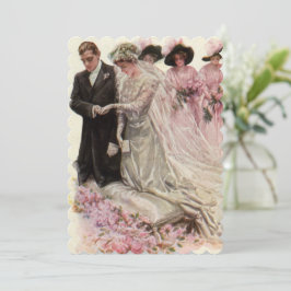 Vintage bröllop, Inbjudningskort för möhippan