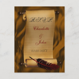 vintage bröllop OSA kort