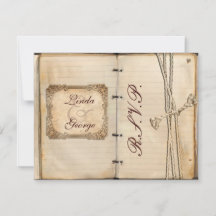 vintage bröllop OSA kort