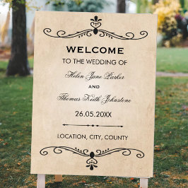 Vintage bröllop Poster