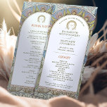 Vintage bröllop-programmet Art nouveau av Mucha Program<br><div class="desc">Inledning av det redigerbara Vintage bröllop-programmet av Alphonse Mucha, som nu finns på Zazzle! Det här eleganten är perfektens sätt att vägleda gästerna genom din speciella dag. Vintage bröllop-programmet har en vacker Art nouveau-utformning av den legendariska Alphonse Mucha. Designens mjuka färg och komplicerade detaljer imponerar säkert på dina gäster. Programmet...</div>