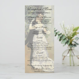 Vintage bröllop Reception Menu, City Dance, Renoir Meny