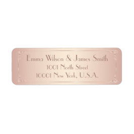 Vintage bröllop Returetiketter Returadress Etikett