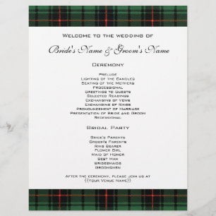 Vintage bröllop, Tartan Davidson Modern Mönster