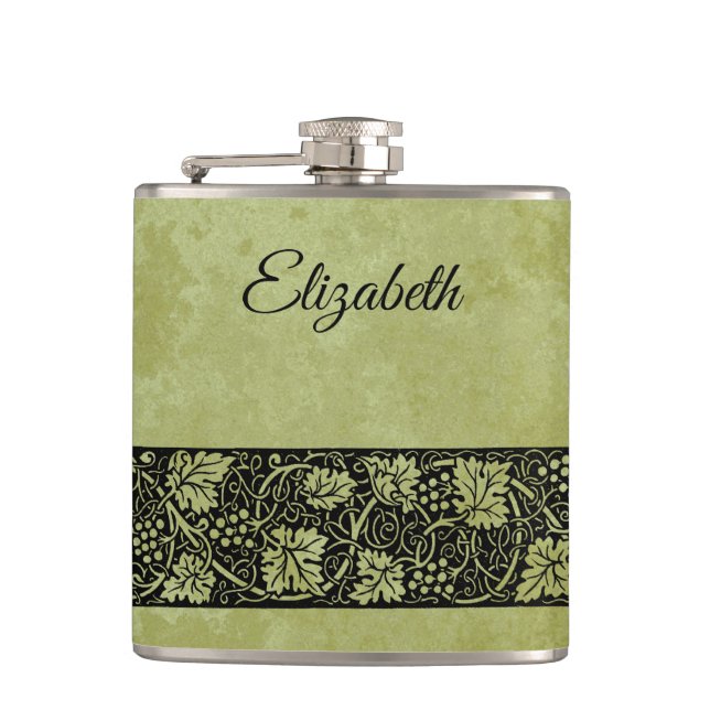 Vintage bröllop, Victorian Grape Vine Löv Fickplunta (Framsidan)