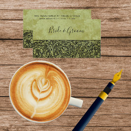 Vintage Bröllop, Viktoriansk Blomma Blommig Rulle Tilläggskort