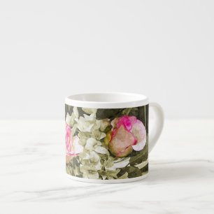 Vintage bröllopsbukett espressomugg